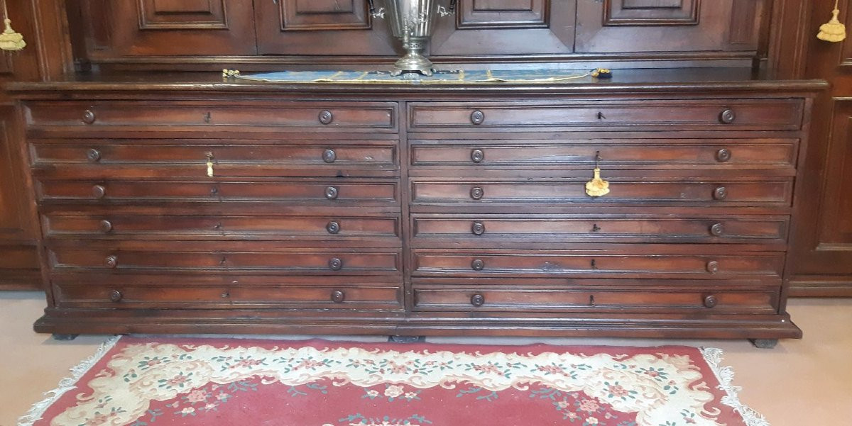 Credenza armadio da sacrestia antica lombarda del '700-photo-6