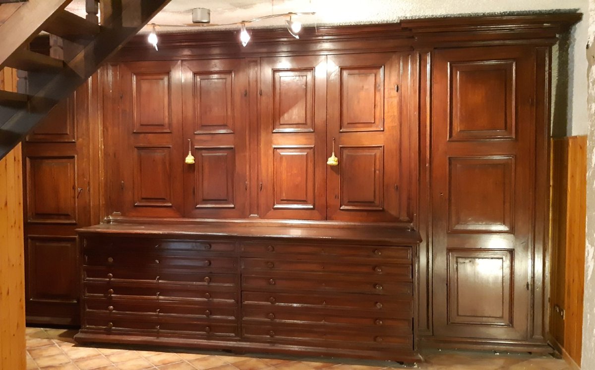 Credenza armadio da sacrestia antica lombarda del '700-photo-8