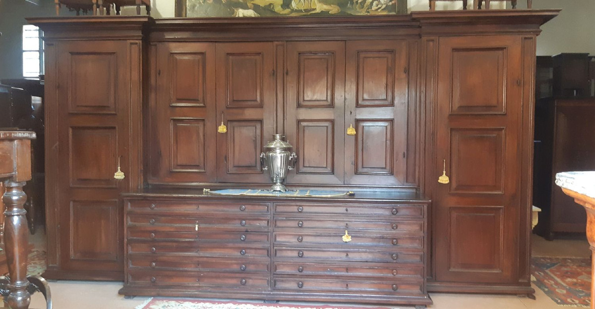 Credenza armadio da sacrestia antica lombarda del '700