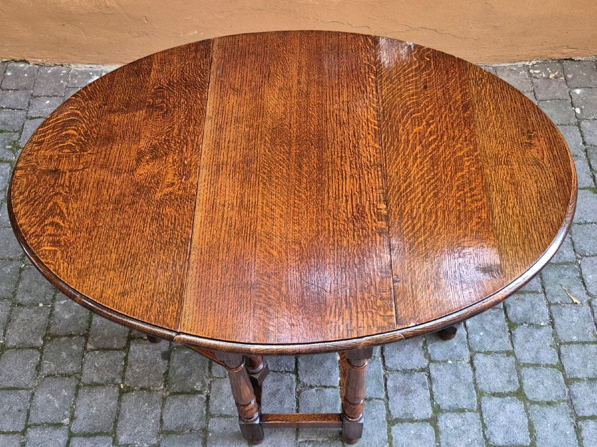 Tavolino consolle antico a bandelle inglese-photo-1