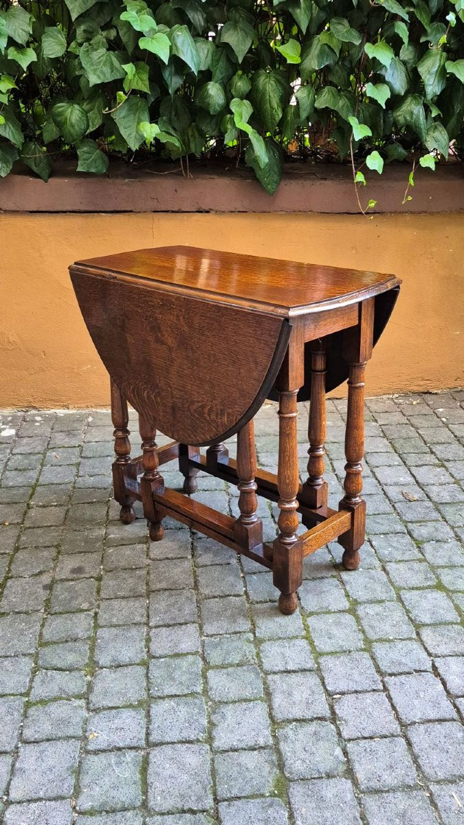 Tavolino consolle antico a bandelle inglese-photo-4