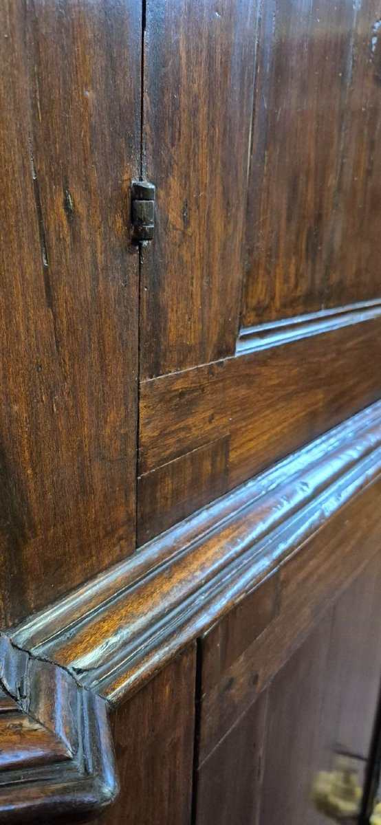 Credenza sacrestia antica a doppiocorpo modenese-photo-2