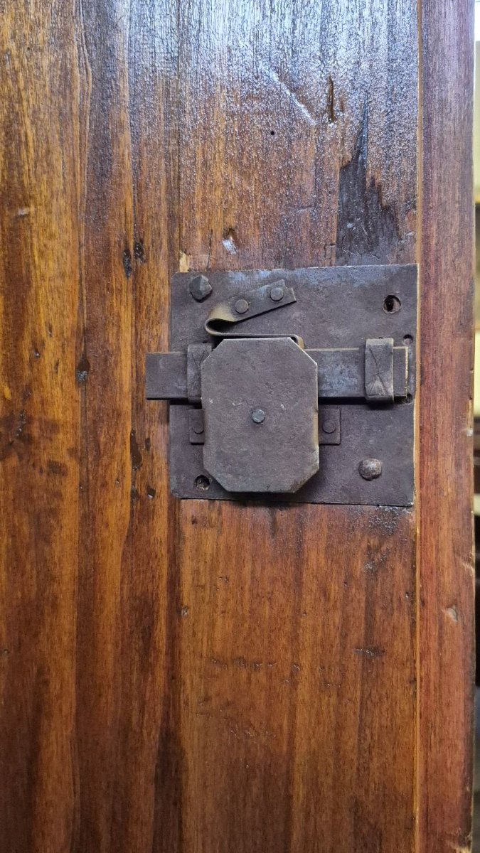 Credenza sacrestia antica a doppiocorpo modenese-photo-6