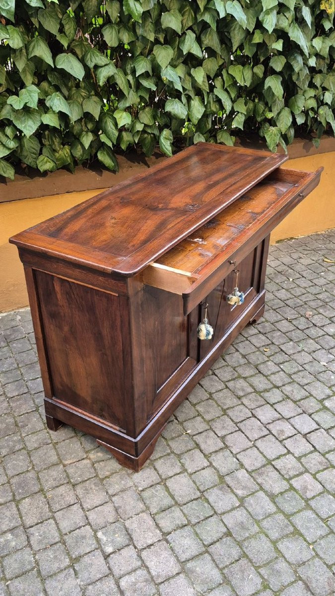 Credenza servante antica cappuccina Luigi Filippo in noce-photo-2