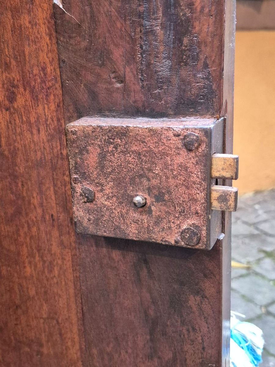 Credenza servante antica cappuccina Luigi Filippo in noce-photo-4