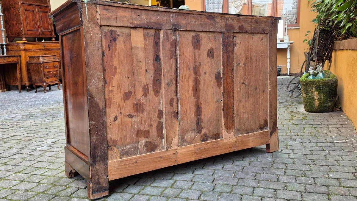 Credenza servante antica cappuccina Luigi Filippo in noce-photo-6