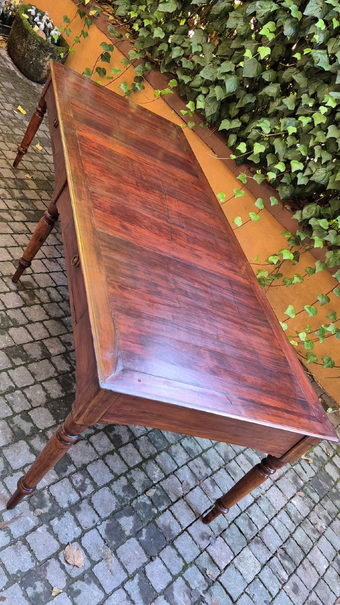 Tavolo lungo antico marchigiano in ciliegio a 6 gambe-photo-7