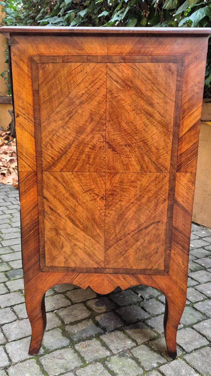 Comò cassettone antico mosso Luigi XV emiliano del '700-photo-4