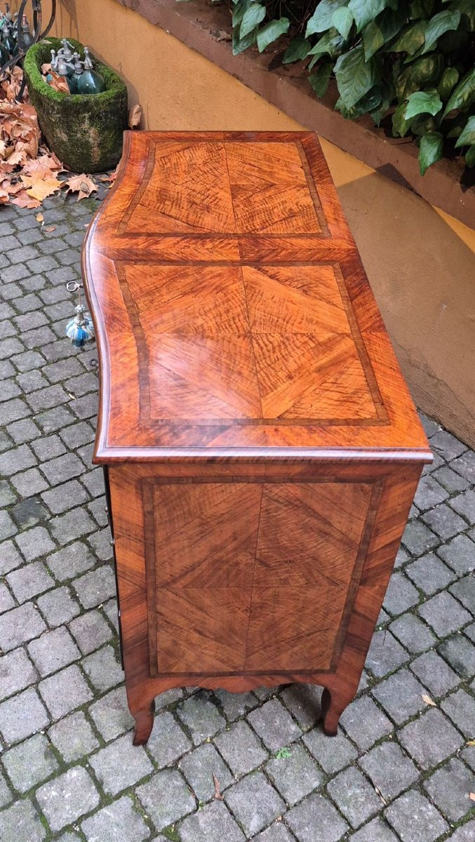 Comò cassettone antico mosso Luigi XV emiliano del '700-photo-6