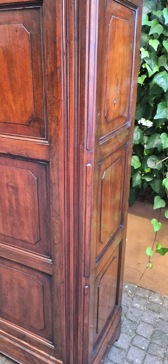 Armadio credenza antico pannellato emiliano in noce-photo-2