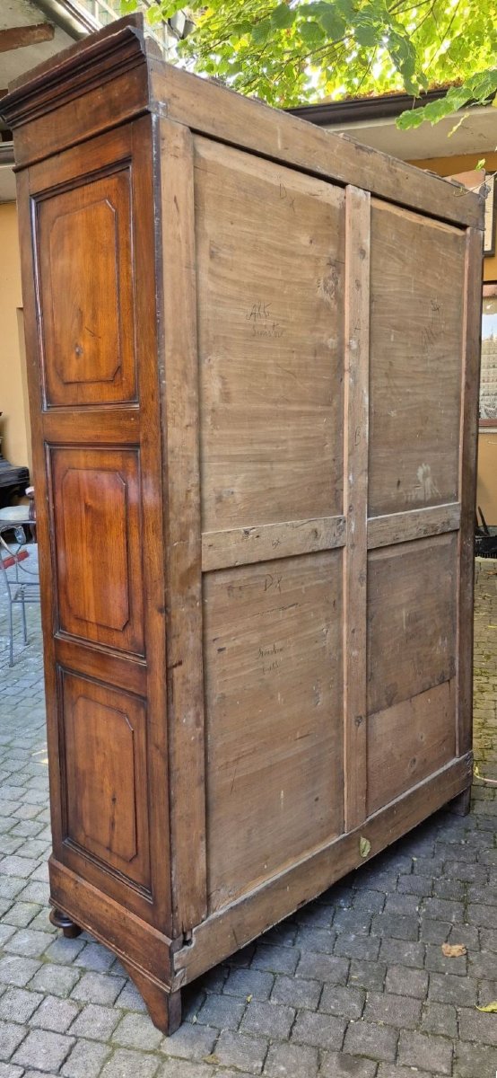 Armadio credenza antico pannellato emiliano in noce-photo-8