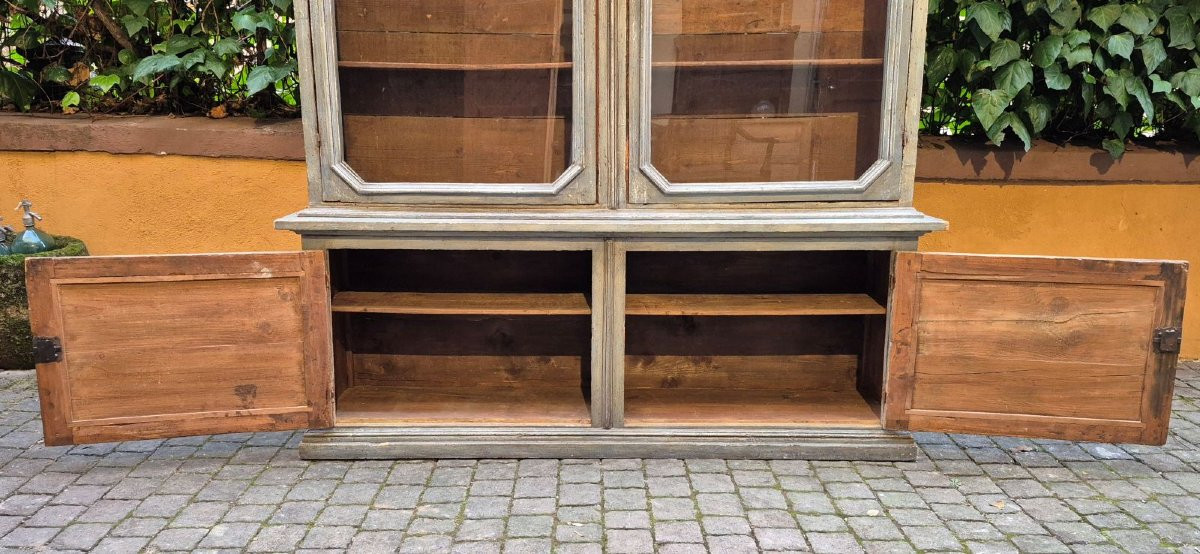 Libreria vetrina antica veneziana laccata dell'800-photo-2