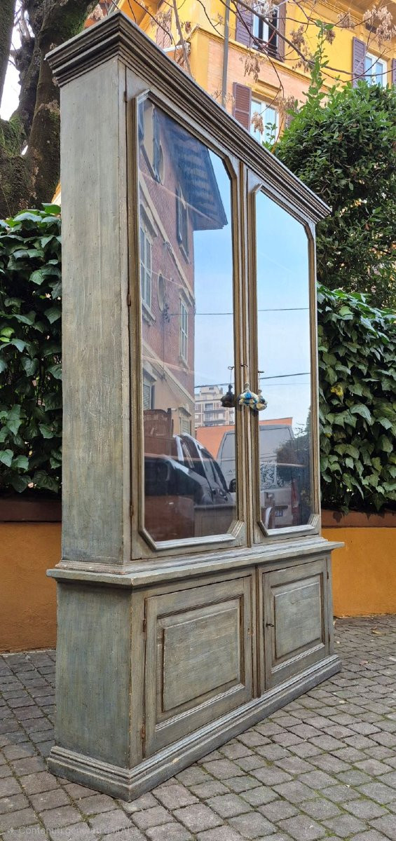 Libreria vetrina antica veneziana laccata dell'800-photo-4