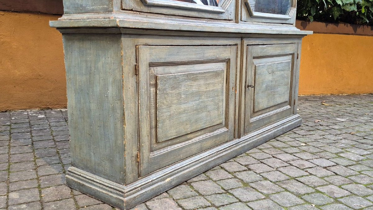 Libreria vetrina antica veneziana laccata dell'800-photo-5