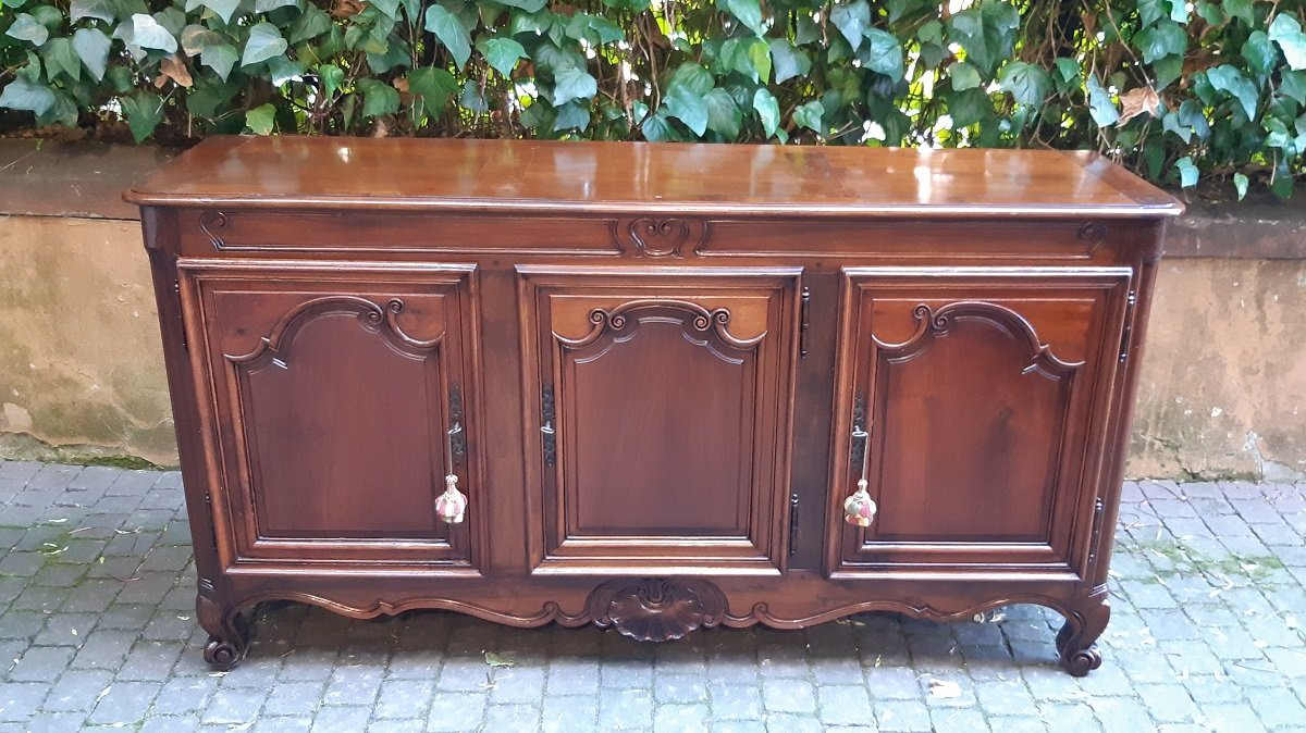 Credenza antica provenzale in noce a 3 ante del '700-photo-4