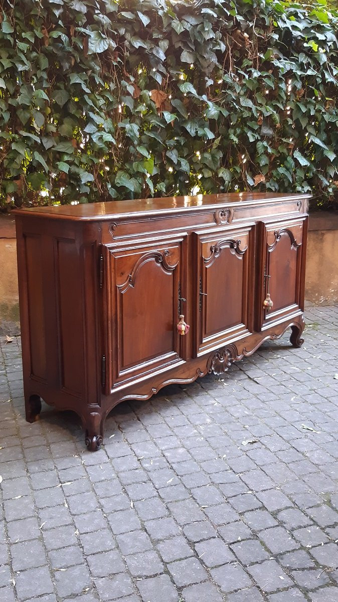 Credenza antica provenzale in noce a 3 ante del '700-photo-4