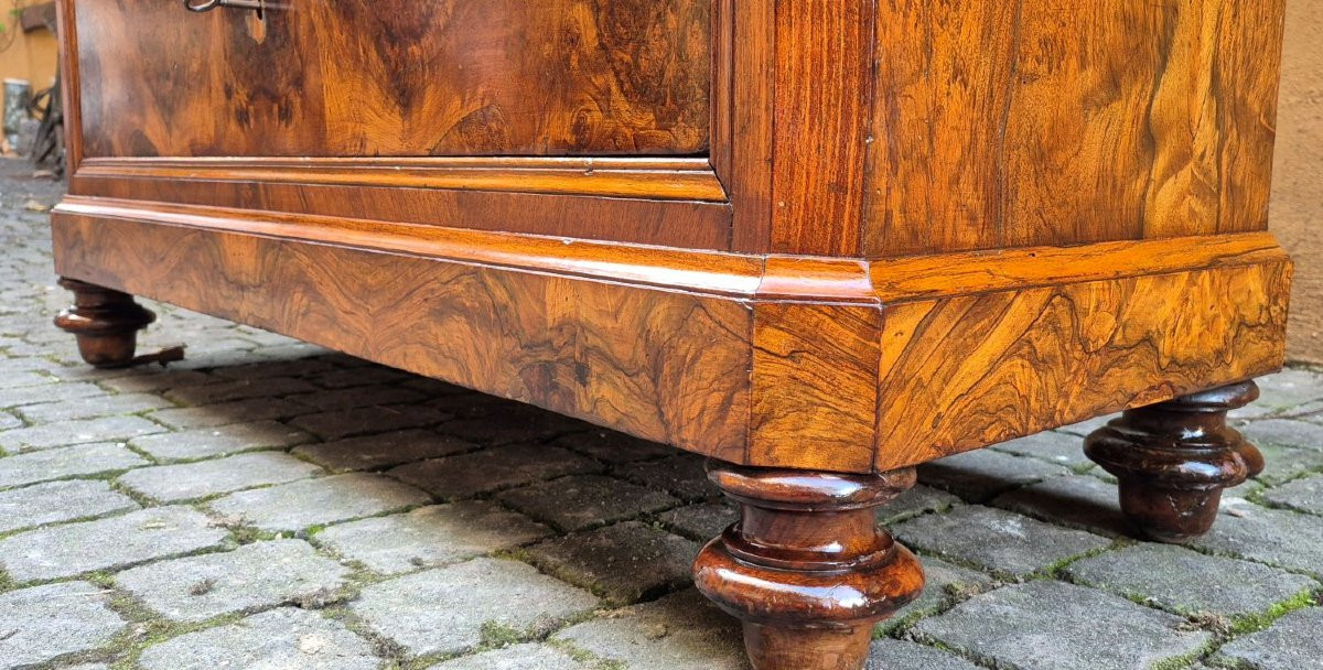 Settimino antico romagnolo in radica di noce-photo-6