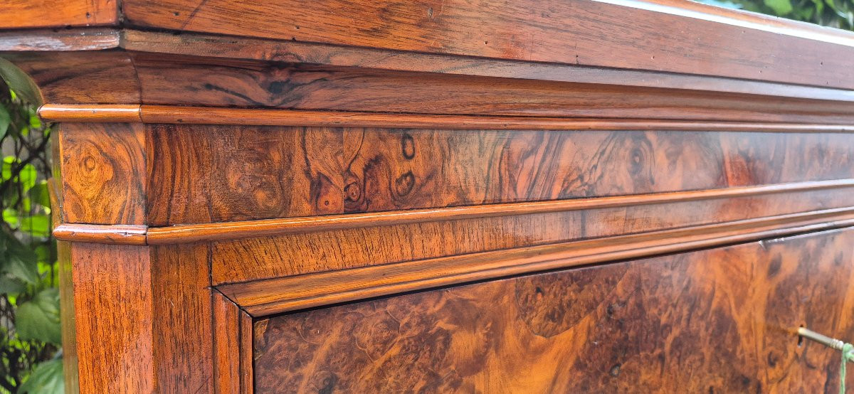 Settimino antico romagnolo in radica di noce-photo-8