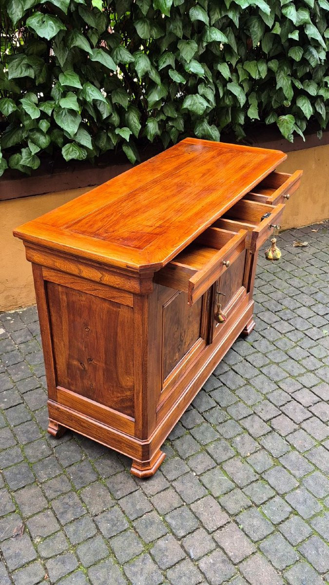 Credenza servante antica Luigi Filippo cappuccina con gola-photo-2