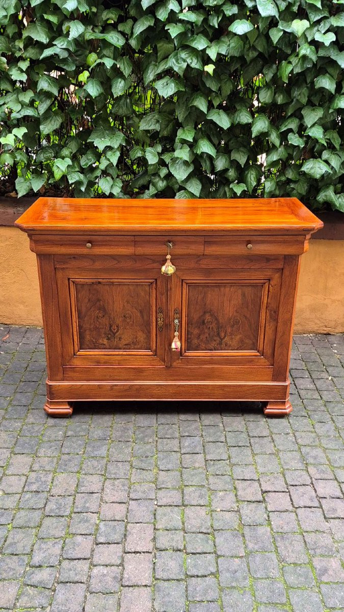 Credenza servante antica Luigi Filippo cappuccina con gola-photo-1