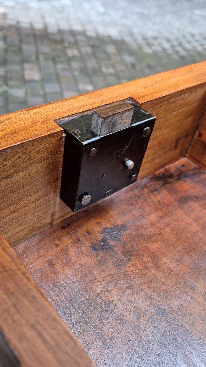 Credenza servante antica Luigi Filippo cappuccina con gola-photo-2