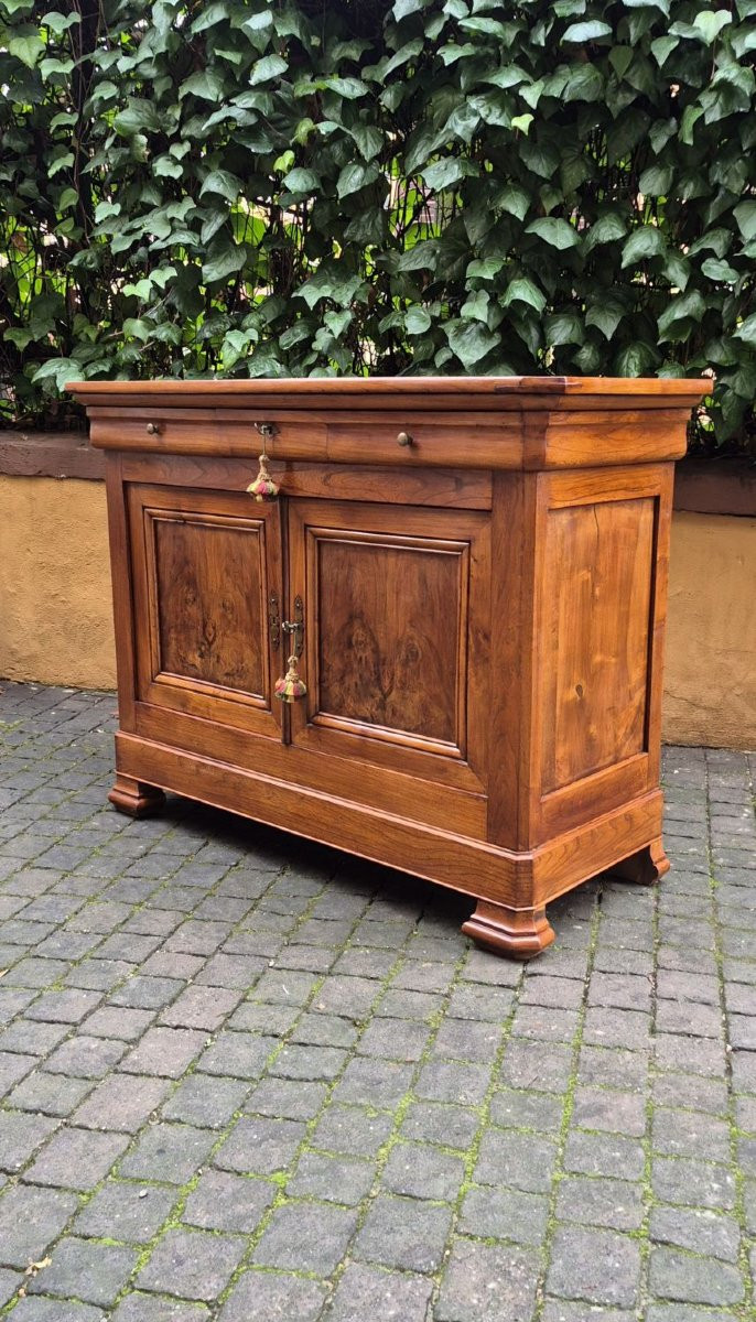 Credenza servante antica Luigi Filippo cappuccina con gola-photo-4