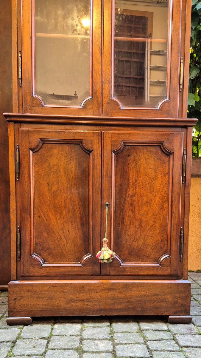 Libreria antica genovese in noce a ponte-photo-4