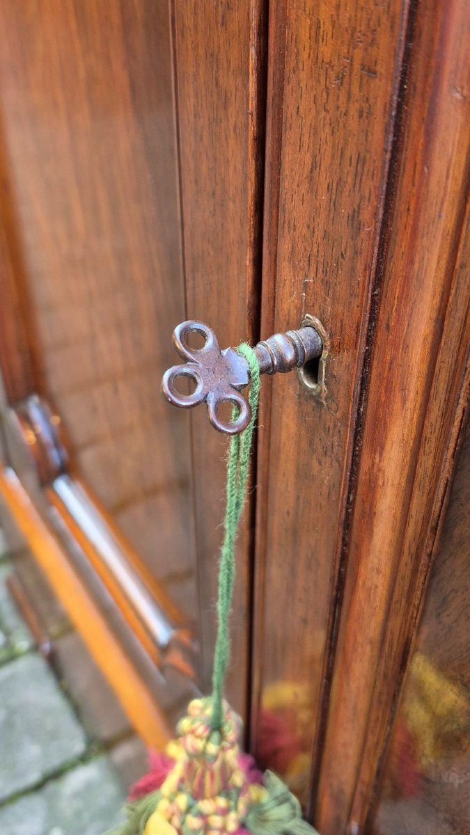 Libreria antica genovese in noce a ponte-photo-5