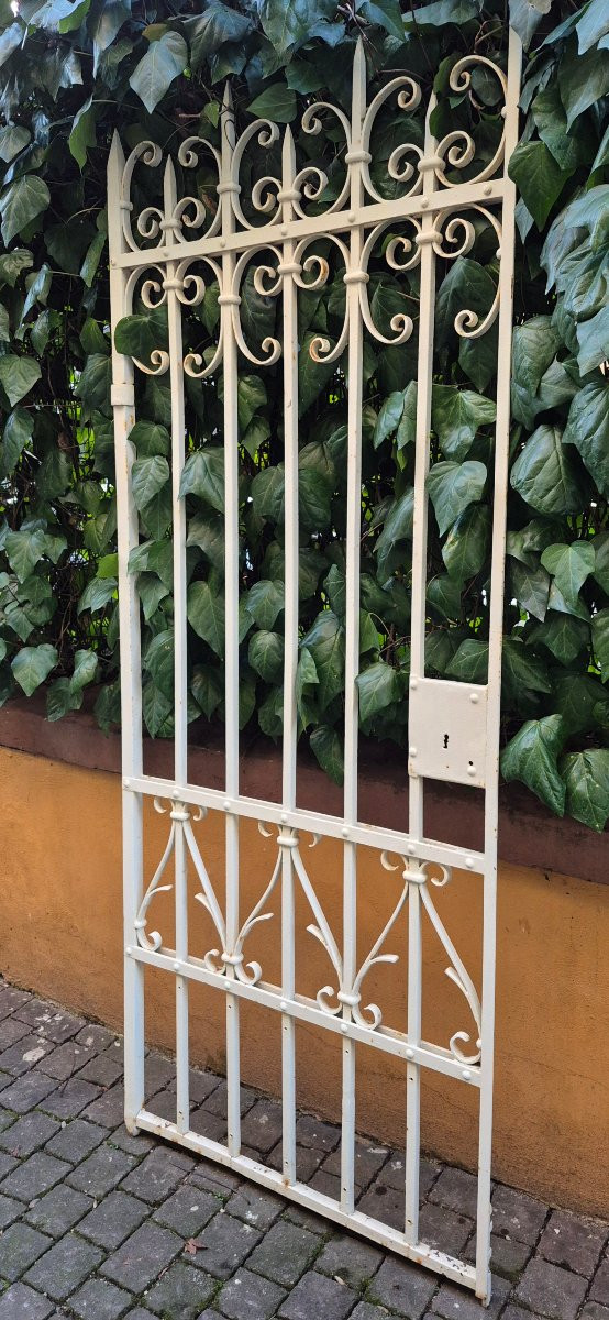 Cancello antico in ferro battuto dell'800-photo-2