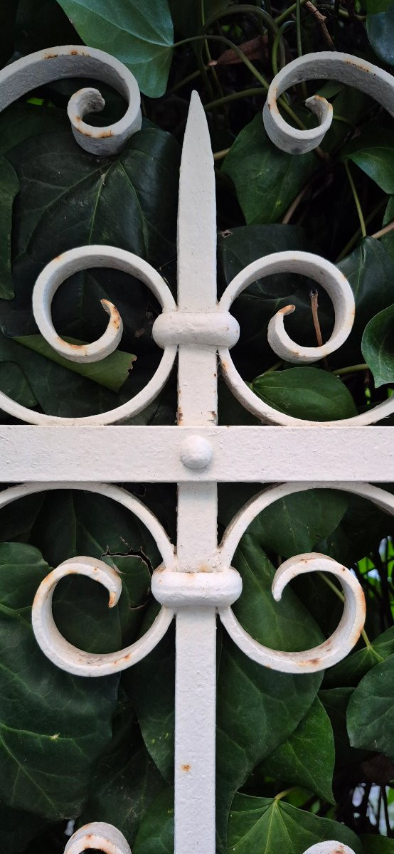 Cancello antico in ferro battuto dell'800-photo-3