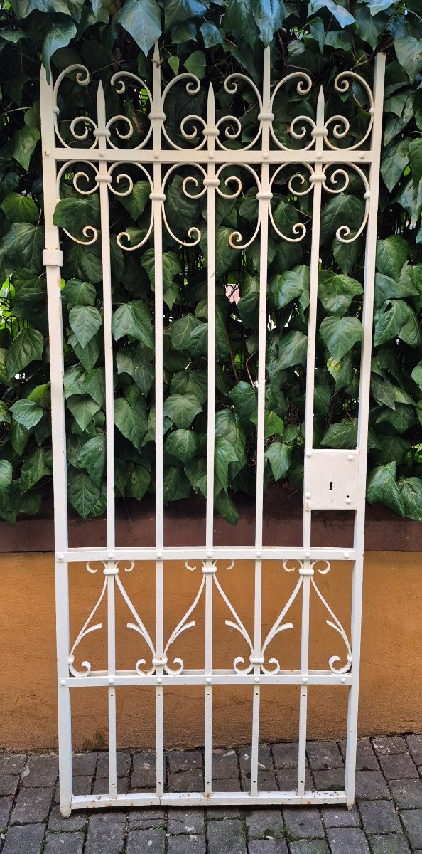 Cancello antico in ferro battuto dell'800-photo-1