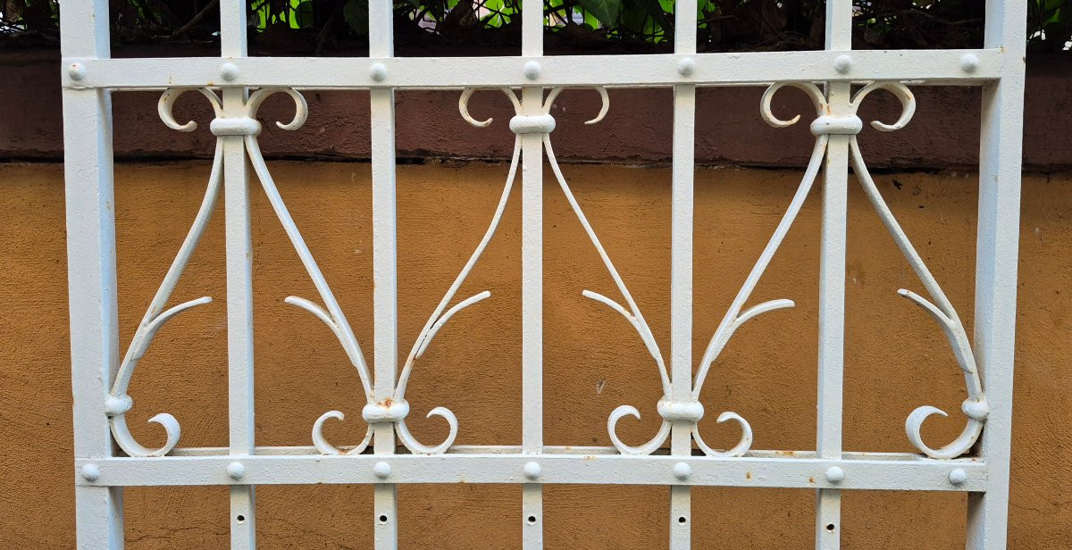 Cancello antico in ferro battuto dell'800-photo-3