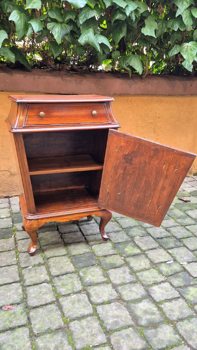 Coppia comodini a urna veneziani antichi in noce-photo-3