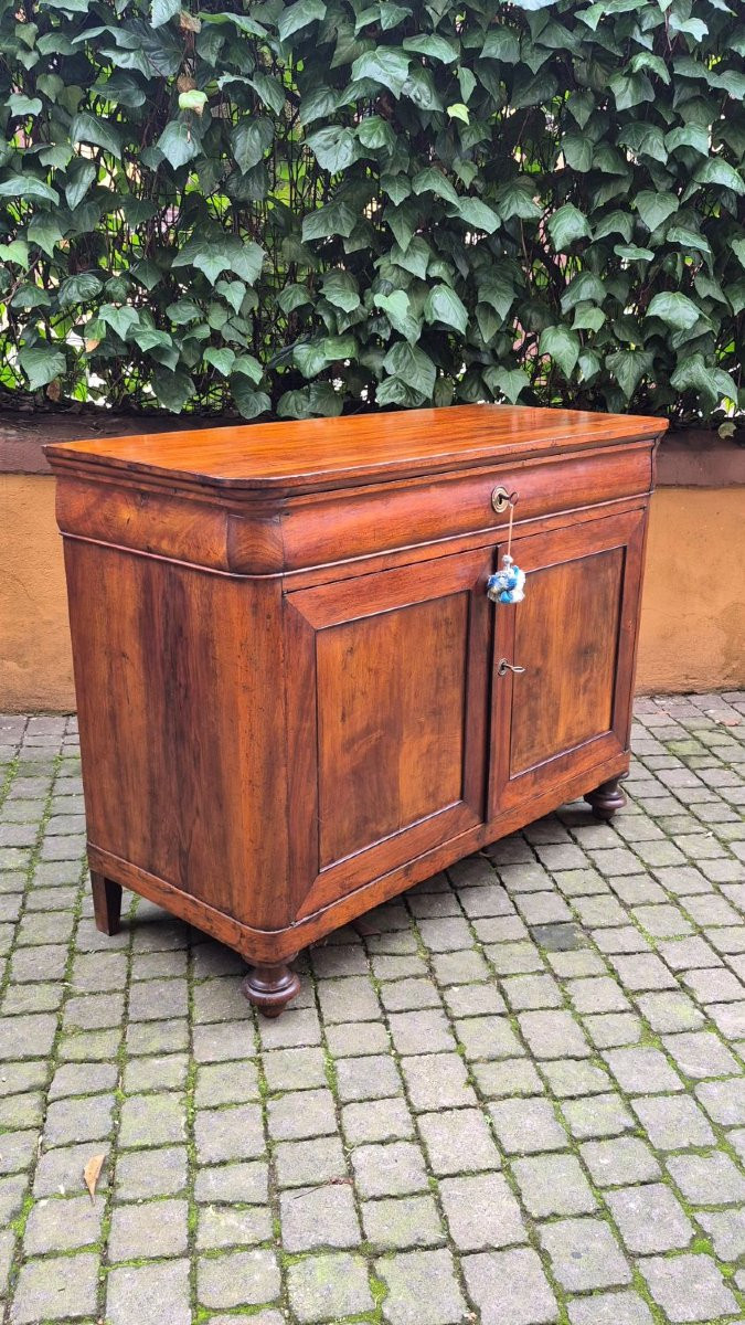 Credenza servante antica emiliana Luigi Filippo cappuccina-photo-2