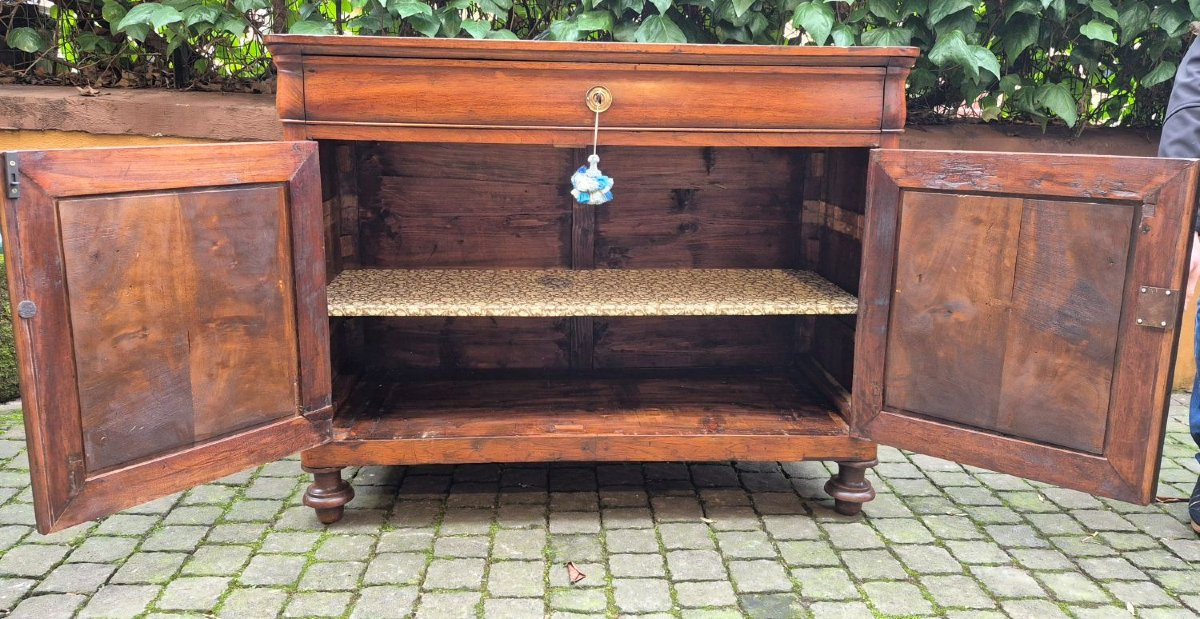 Credenza servante antica emiliana Luigi Filippo cappuccina-photo-3