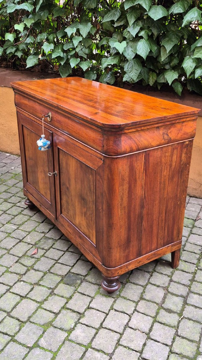 Credenza servante antica emiliana Luigi Filippo cappuccina-photo-3