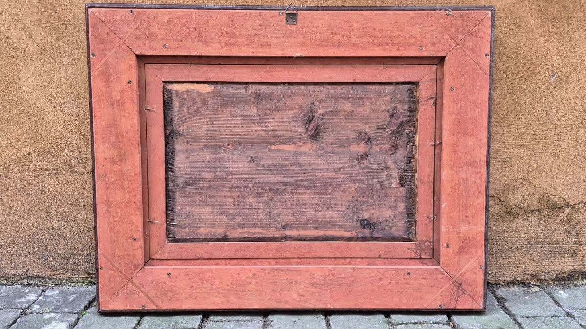 Dipinto olio su tavola Vincenzo Caprile-photo-3