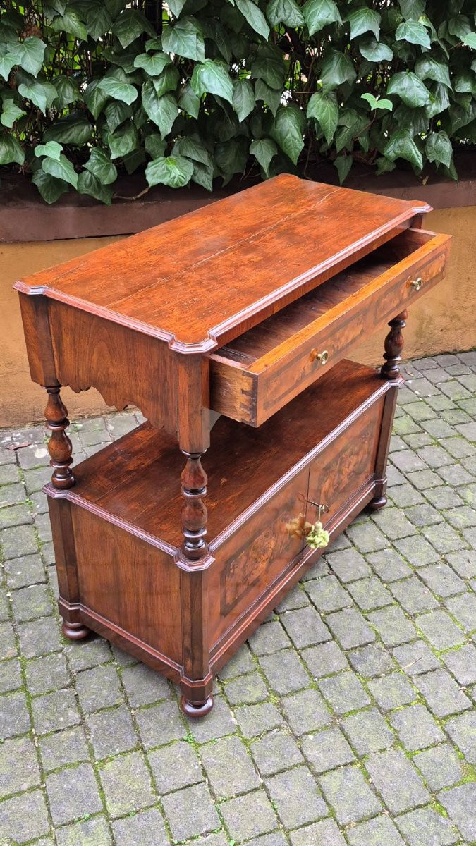 Credenza servante primavera antica romagnola filettata con stacco-photo-4