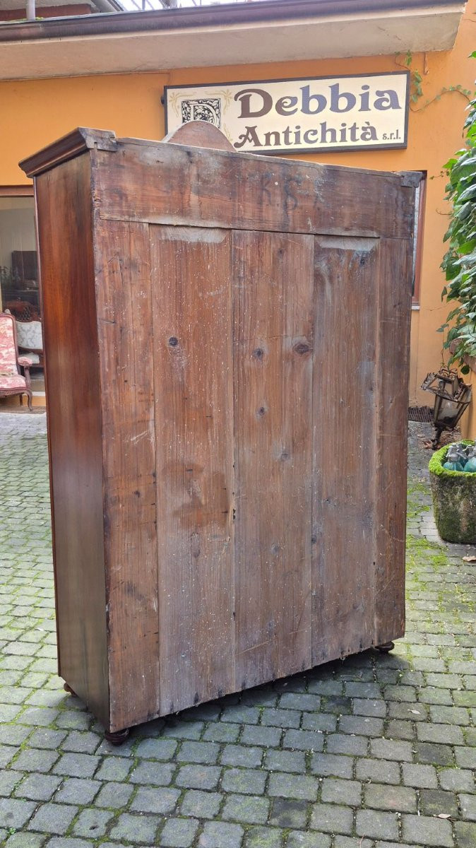 Armadio antico lastronato in noce e radica dell'800-photo-2