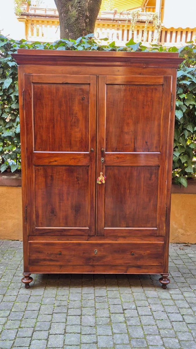 Armadio credenza antico modenese in noce-photo-2