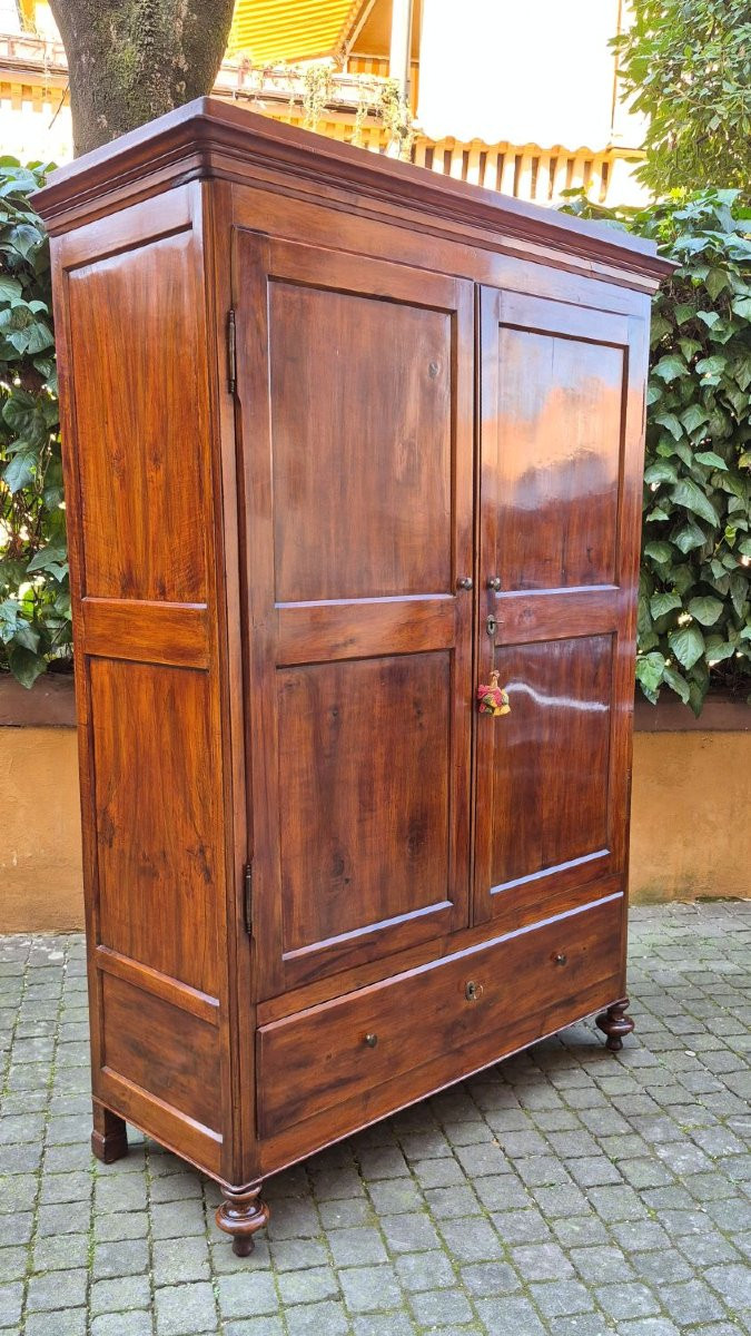 Armadio credenza antico modenese in noce-photo-4