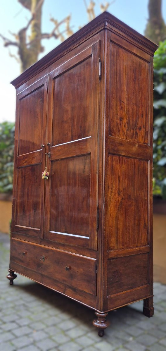 Armadio credenza antico modenese in noce-photo-5