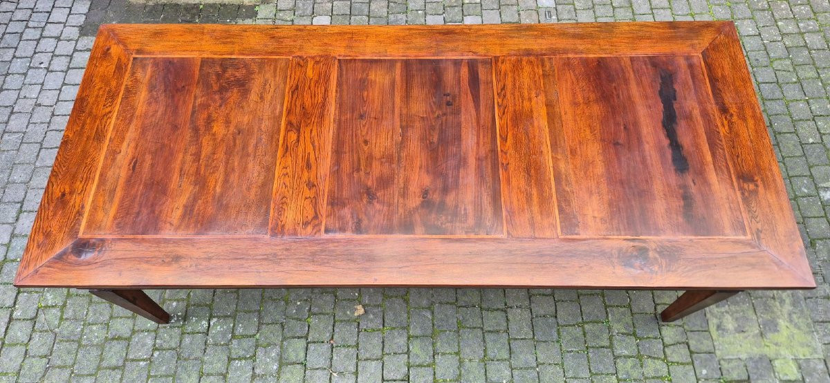 Tavolo grande antico con gambe a spillo-photo-4