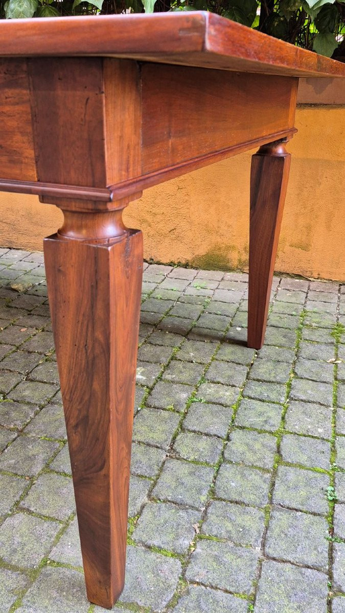 Tavolo grande antico con gambe a spillo-photo-4