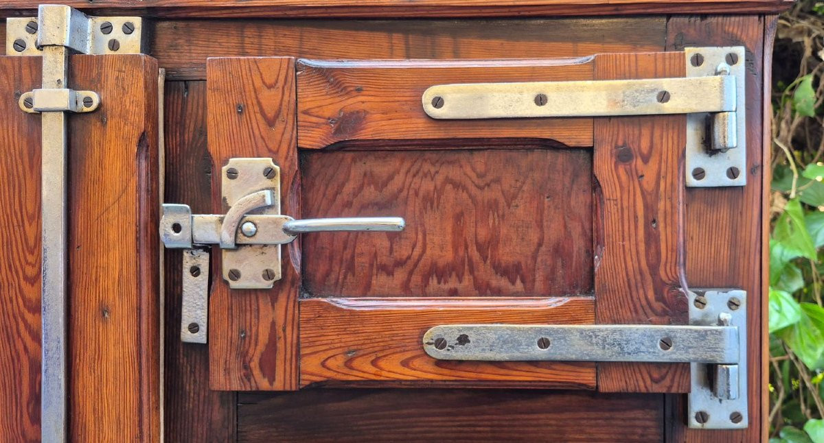 Credenza dispensa ghiacciaia antica ligure primi '900-photo-2