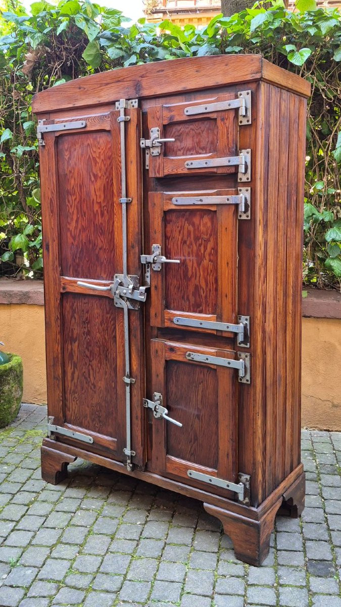 Credenza dispensa ghiacciaia antica ligure primi '900-photo-4