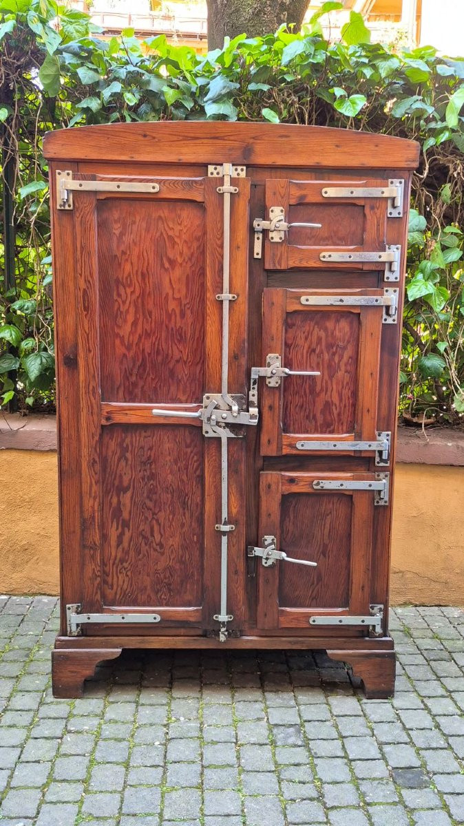 Credenza dispensa ghiacciaia antica ligure primi '900-photo-1