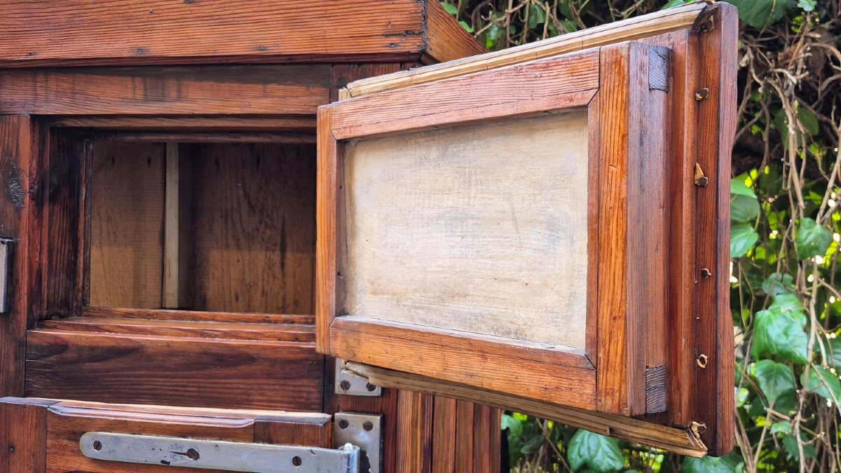 Credenza dispensa ghiacciaia antica ligure primi '900-photo-3