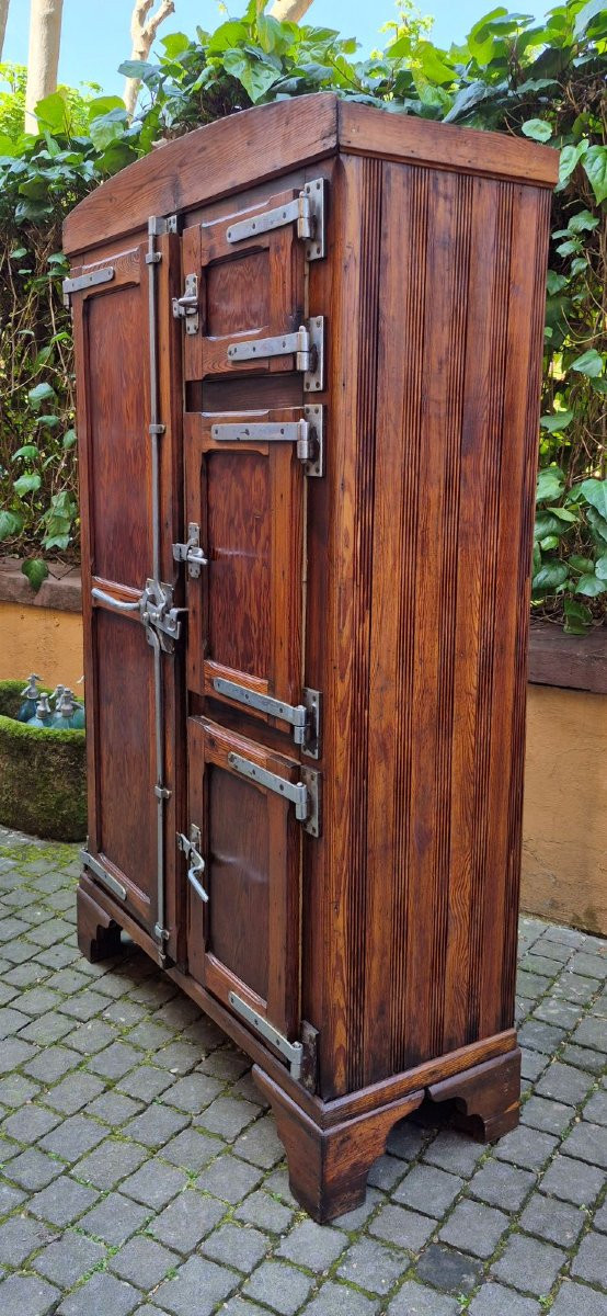 Credenza dispensa ghiacciaia antica ligure primi '900-photo-5