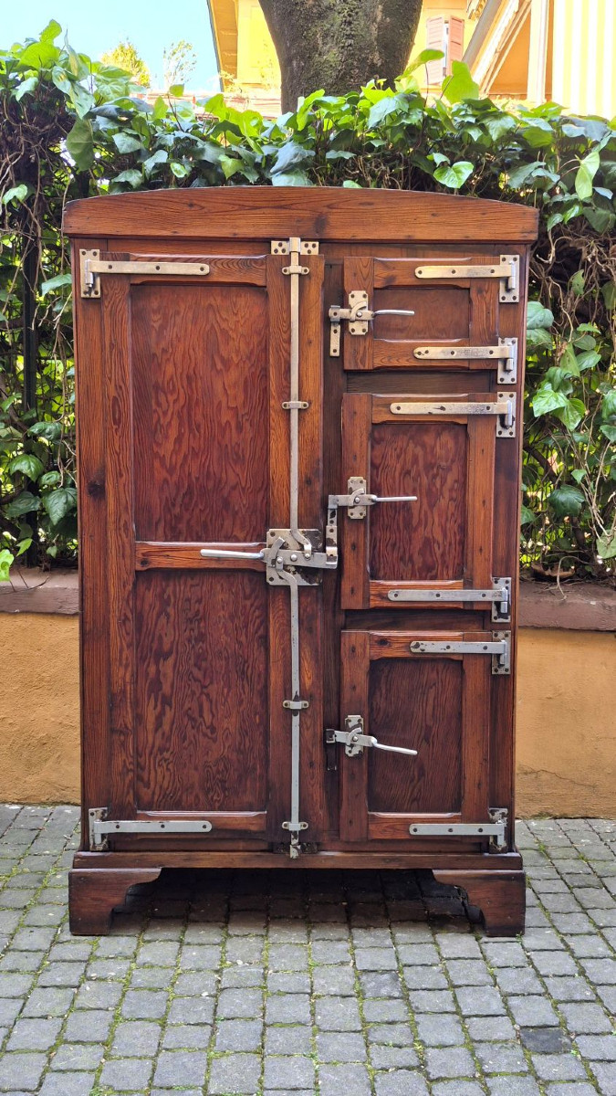 Credenza dispensa ghiacciaia antica ligure primi '900